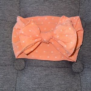 Baby Bling Shabby Dot Patterned Knot Headband